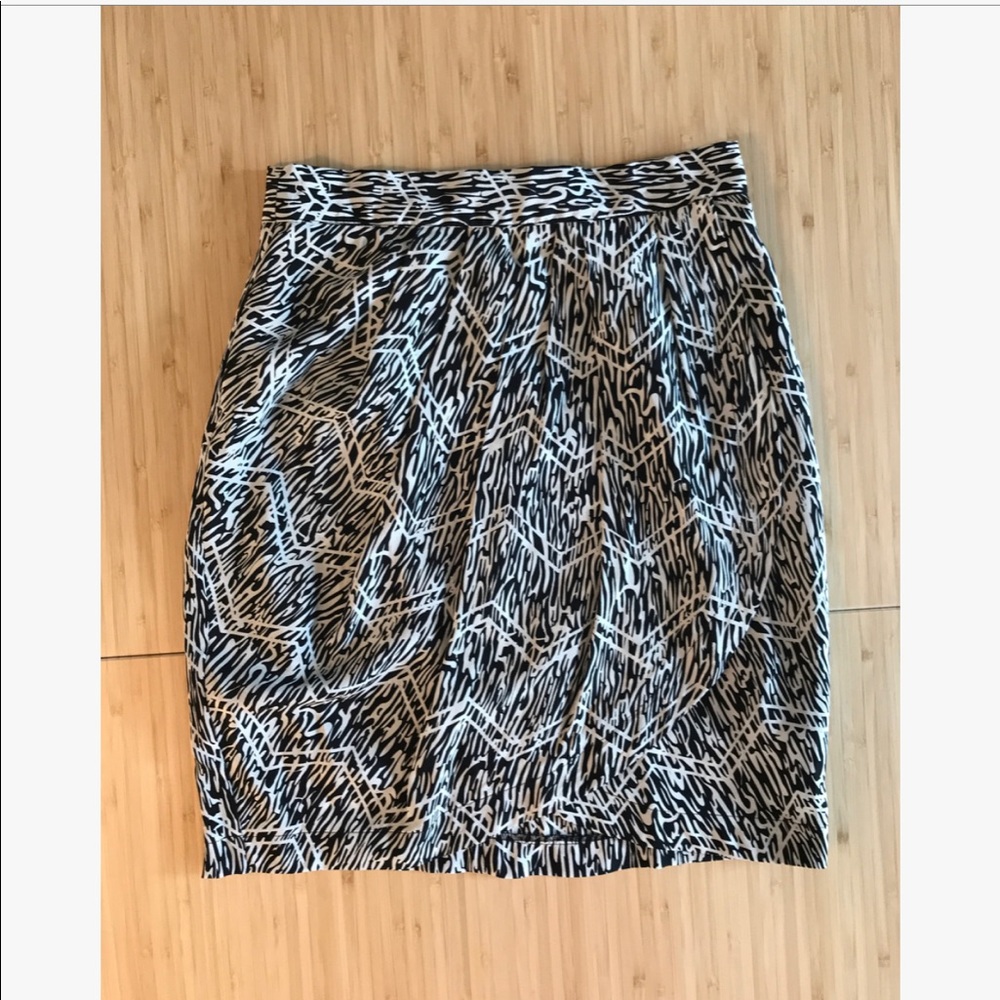 Yumi Kim Printed Silk Tulip Mini Skirt XS